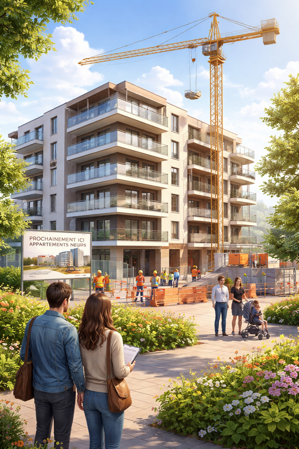 Bâtiment neuf dans l'immobilier